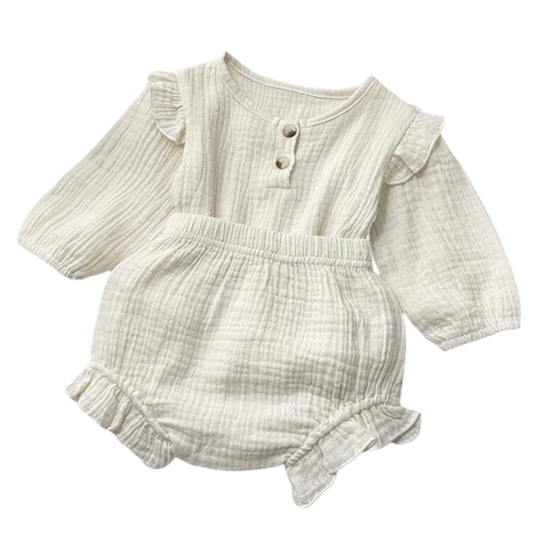 Long sleeve baby linen set