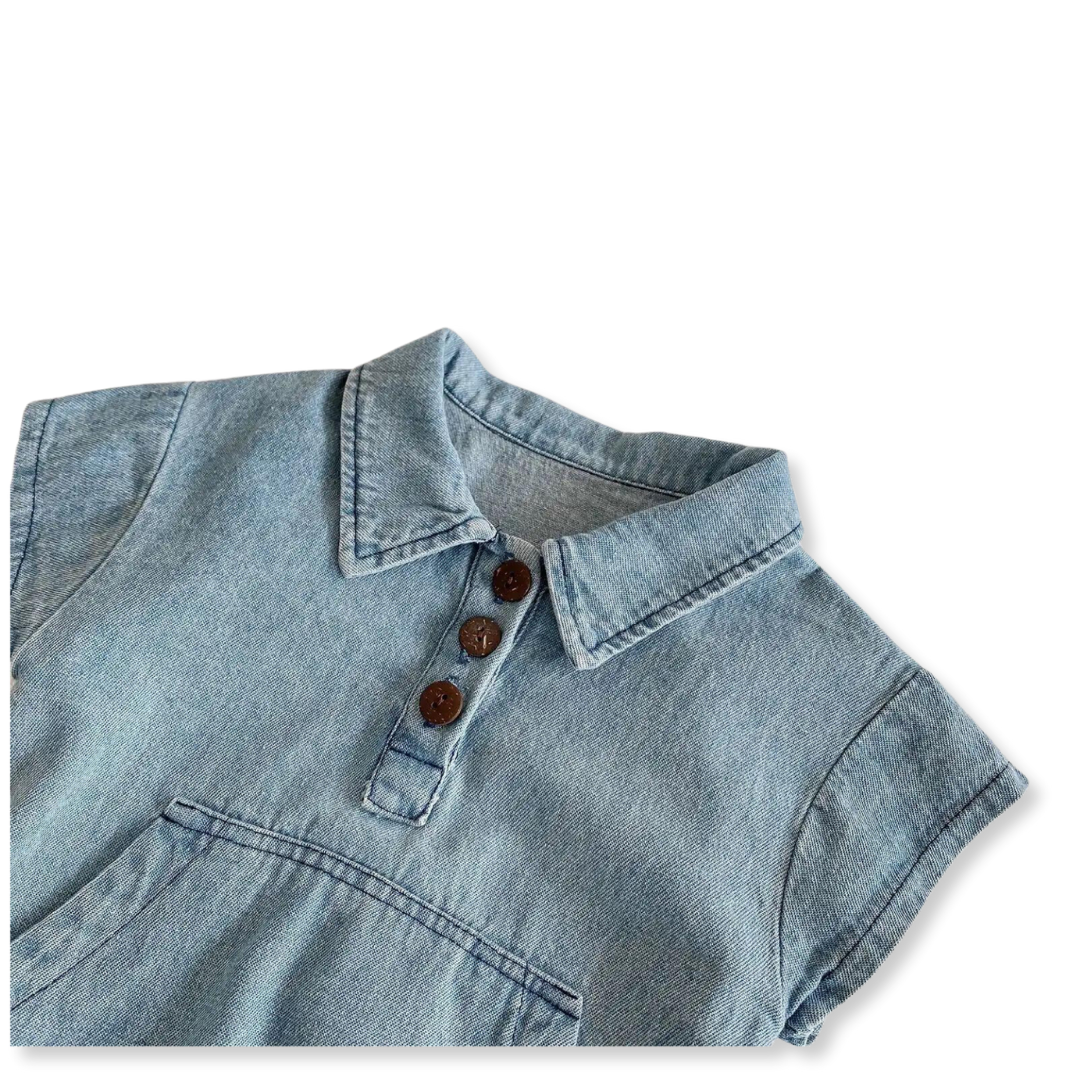 Baby girl jeans overall