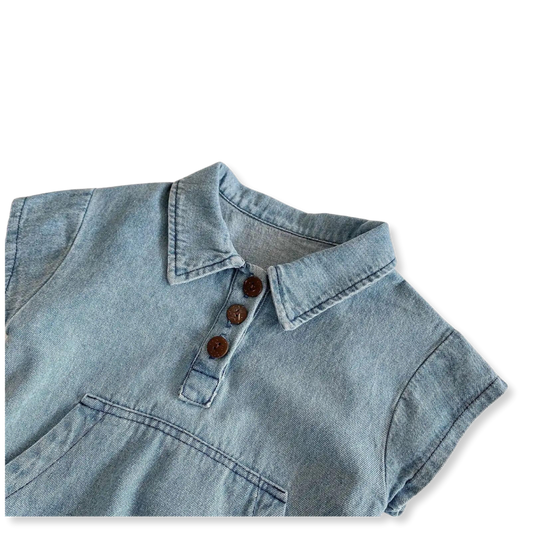Baby girl jeans overall