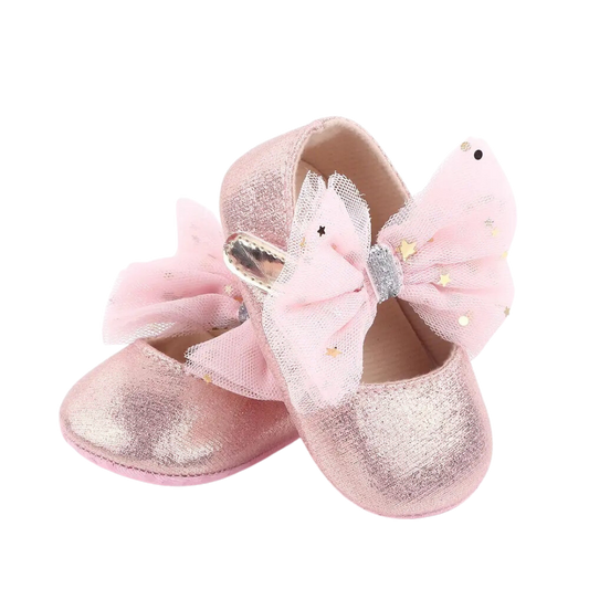 Pink ballerina shoes