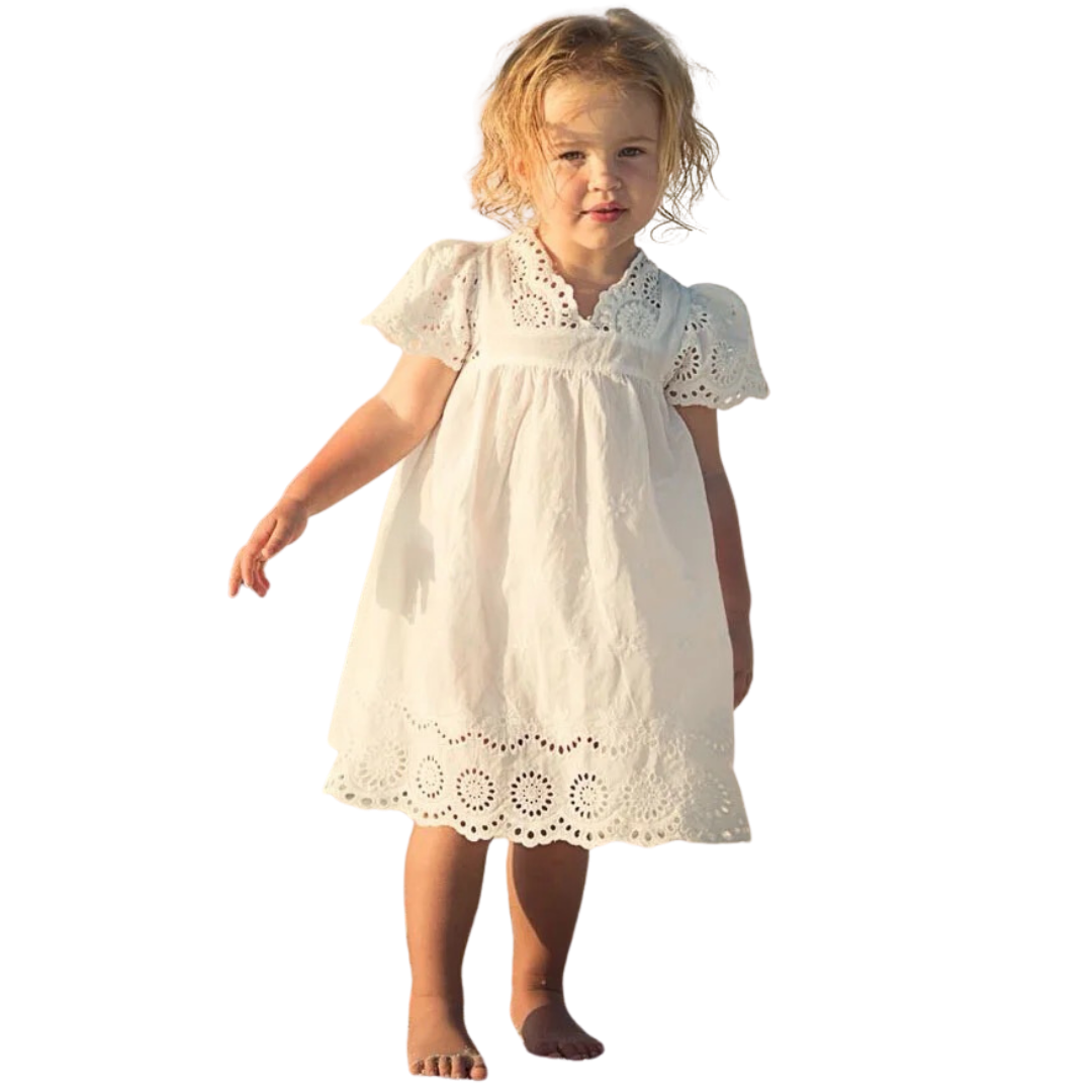 Classic cotton White Dress