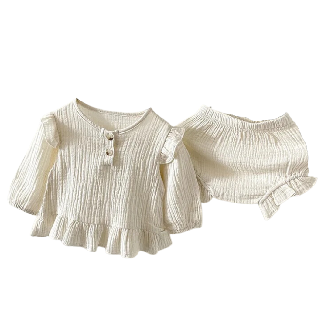 Long sleeve baby linen set