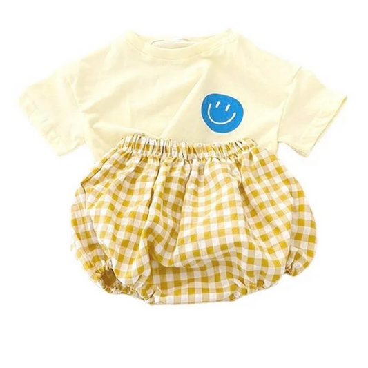 Yellow smiley face set